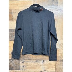 Harley Davidson Black Long Sleeve Turtleneck Shirt Bob's Fond Du Lac Embroidered